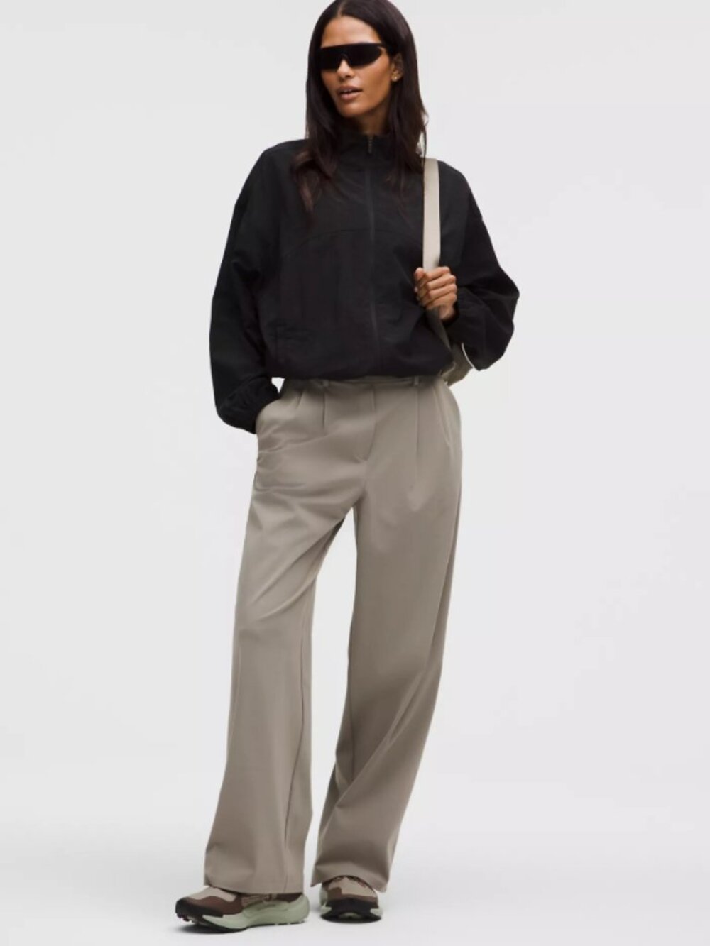 Like New! LULULEMON Daydrift High-Rise Wide-Leg Trouser Downtown Tan S
